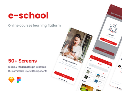 e-school app app collage collage app design app e learning e learning app school study ui ux
