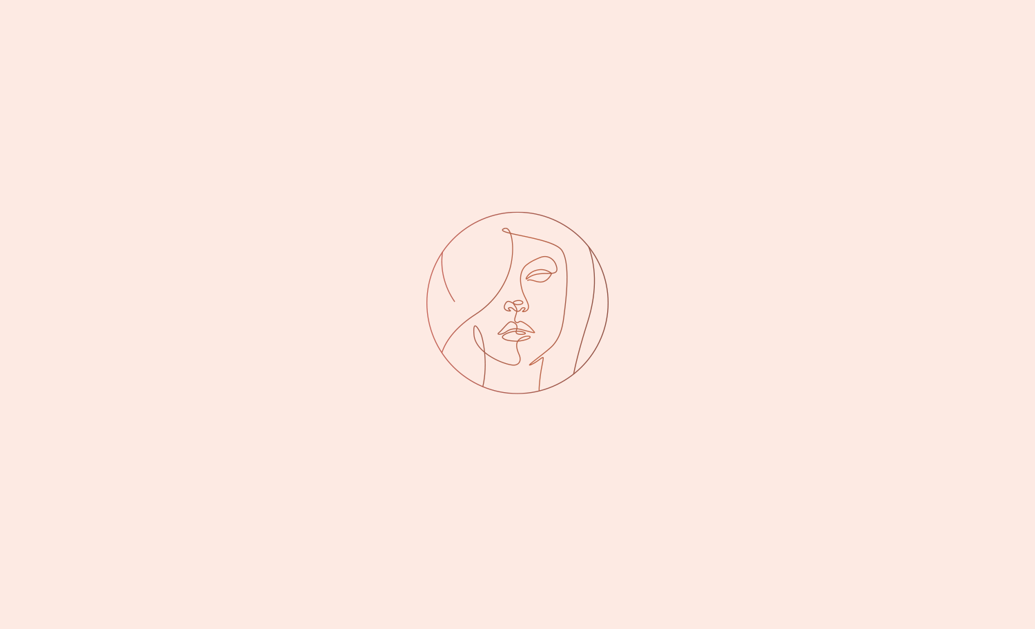 Women’s Territory Logo beige branding dusty elegant face girl identity illustration lineart logo logotype non profit pastel pink visual identity woman