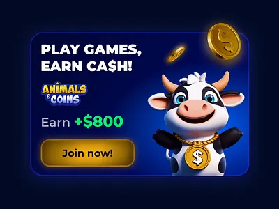 Cashcow: Conversion cards 3d character ai animation card design cards character design component component design graphic design mobile design motion graphics visual design web design