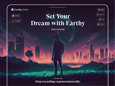 Dream World Landing Page better mind branding creative dream earthycolor environment forest fresh graphic design meditation mental health modern mrinmoy nature plant space ui ux website world