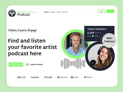 Podcasty - SaaS Hero Section 🎙 app header hero image hero section home screen homepage interface landing landing page landingpage marvel mobile super superhero ui uiux web designer web site webdesign website
