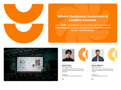 UX Conference landing page branding concept daily ui landing landing page ui uiux ux
