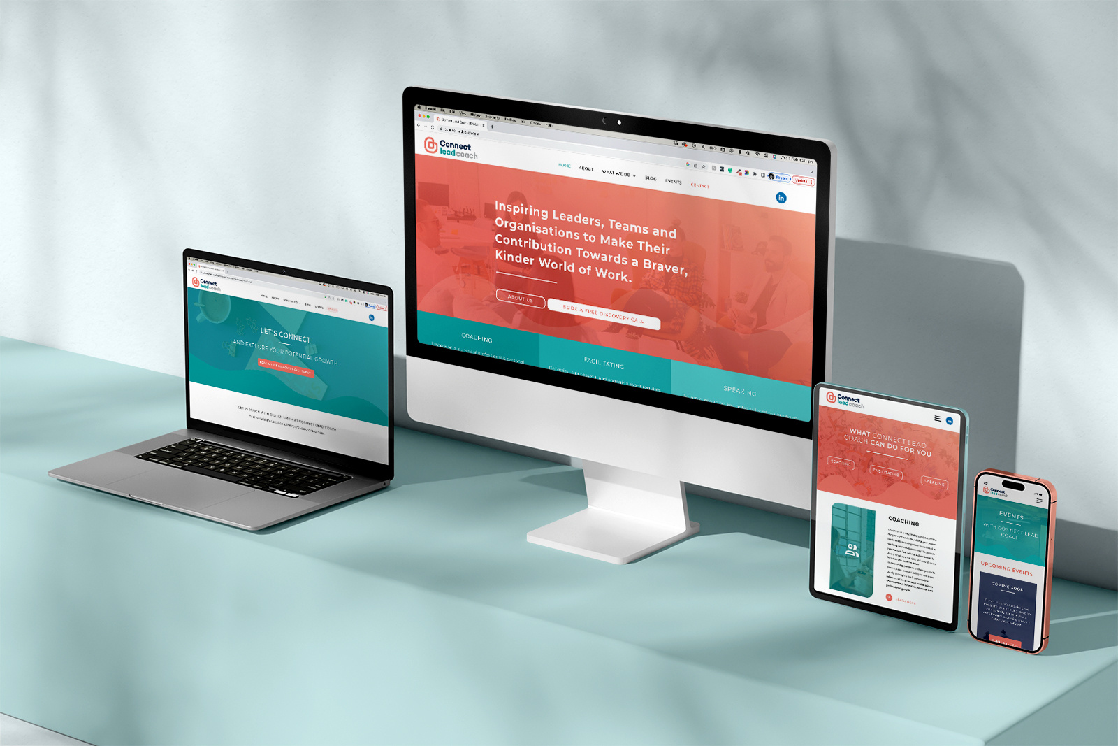 Connect Lead Coach | Website Design design digital design responsive website design ui web design web dev website design website development wordpress wordpress website wordpress website design