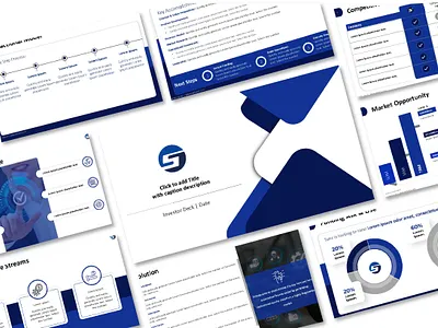 Clean Aesthetics Pitch Deck figma presentation google slides investor pitch powerpoint template