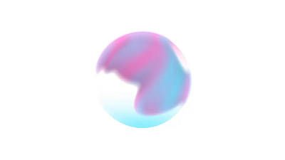 AI orb animation after effects ai animation design fluid glass gradient graphic design light blue loading logo motion graphics motion visual orb pink
