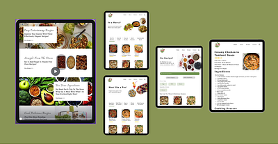 Find the Perfect Recipe. By Name or by Ingredient. - A Website ui website