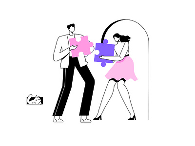 Team Work Illustration character icon illustration team work vector
