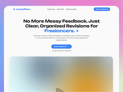 LanceFlow⚡ - Saas landign page branding figma graphic design ui ux web design