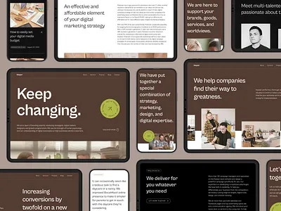 Keeper - Digital Agency Website agency branding business company creative agency digital agency digital campaign digital marketing homepage landing page marketing minimal motion graphics service ui uiux web design website