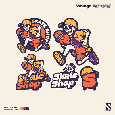 SKATE SHOP branding design esport graphic design illustration logo logo design logodesign logosport mascot character mascotlogo
