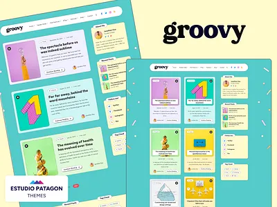 Groovy - Modern Blog for WordPress blog blogger clean magazine minimal minimalist personal blog template theme unique wordpress wordpress theme