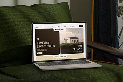 AI Real Estate Landing Page ai artificial inteligence branding figma graphic design housing landing page marketing modern real estate ui ui ux website