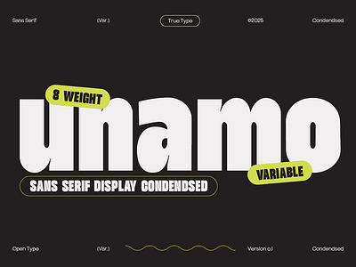 TT Unamo - Sans Display Condensed branding clean design display font elegant font font family logotype truetype