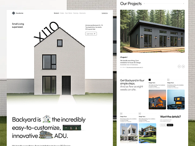 Nuvahome - Architecture Studio Landing Page agency agency landing page architect architect agency architect landing page architecture architecture agency clean company profile company profile website ui ui design uiux uiux design web design