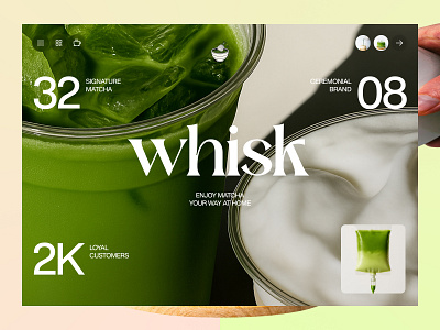 Matcha Drink Store Cafe branding cafe delivery design dish drink elementor healthy landing matcha menus milk page restaurant store ui webflow website wordpress