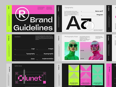Lunet: Eyewear - Brand Guidelines accecories animation brand book brand guideline branding clean design eyeglasses eyewear eyewear brand fashion graphic element layout logo design logotype marketing motion graphics pattern sun glasses supergraphic