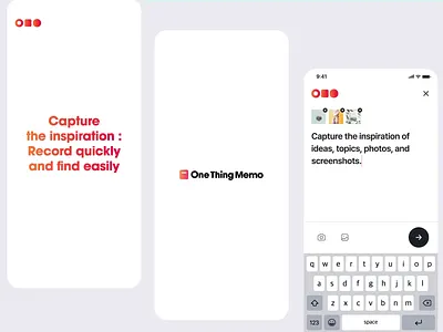 One Thing Memo UI Animation animation app capture ideas illustration inspiration interface memo mobile mobile app motion design motion graphics productivity promo video record screenshots topic ui ui design ux design