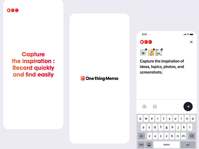 One Thing Memo UI Animation animation app capture ideas illustration inspiration interface memo mobile mobile app motion design motion graphics productivity promo video record screenshots topic ui ui design ux design