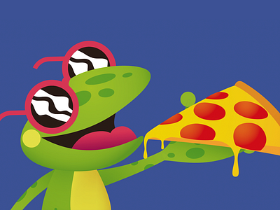 Kidsville Playground Character Design character frog illustration illustrator mascot vector