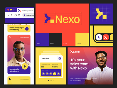Nexo AI Branding WIP ai branding design logo saas ui user interface ux