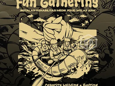 Fun Gathering (Order by Client) artwork branding commissionwork design illustration illustrator office outbond outdoorapparel tshirt