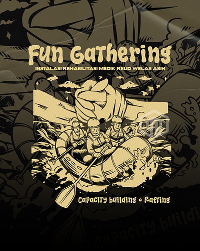 Fun Gathering (Order by Client) artwork branding commissionwork design illustration illustrator office outbond outdoorapparel tshirt