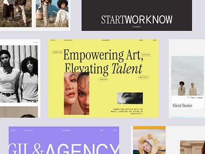 Gil & Agency Landing Page agency branding design figma landing page ui