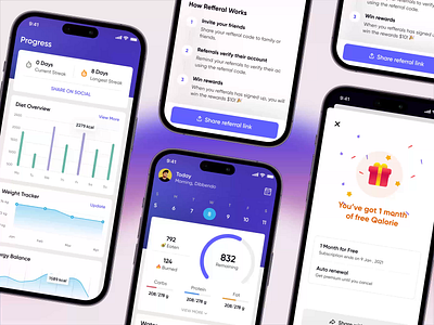 Calorie Tracker App Design ai health heatlhtech wellness
