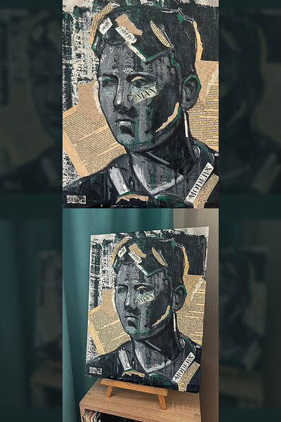 Декоративный автопортрет графика app branding design graphic design illustration logo typography ui