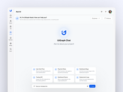 SaaS MVP Dashboard (Billing, AI Chat & Team Management) ai dashboard ai saas platform chat assistant clean interface minimal web app modern dashboard productivity dashboard project management ui saas dashboard ux ui design web design