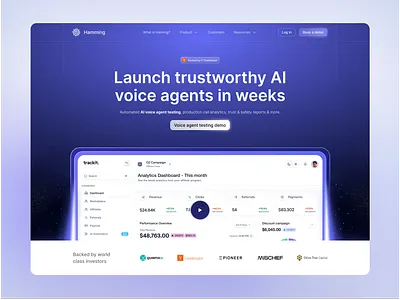Humming - AI Voice Agent Platform UI/UX ai ai design ai voice agent artificial intelligence automation dashboard design data analytics design fintech ui product design saas saas dashboard ui ui design uiux user interface ux voice technology voice ui web design