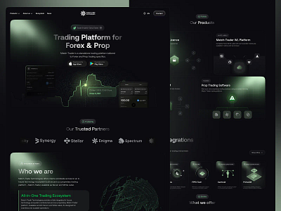 Crypto & Prop Trading Platform website crypto landing page crypto prop firm crypto trader crypto trading crypto trading platform product desig prop firm prop trading trading landing page trading platform web design web site web3 web3 design web3 pitch deck presentation web3ux