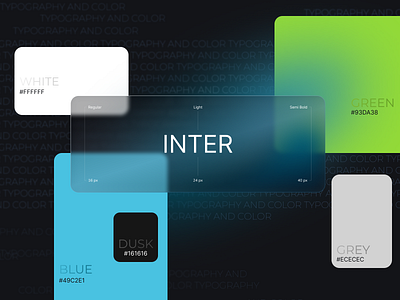 Typography and colors for the project color design figma illustration typography ui ui design ux