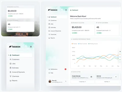 Yardbook - SaaS Dashboard Redesign clean layout dashboard dashboard design dashboard product design dashboard ui fresh layout product design redesign saas saas dashboard saas product