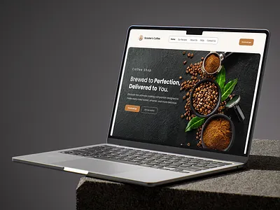 Landing Page - Scooter’s Coffee Mobile App coffee shop coffeeapp designshowcase land folio landing page mobileappdesign scooterscoffee uidesign uiux uxdesign web design website
