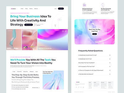 AI Business Landing Page ai ai analytics ai assistance ai business ai for business ai marketing ai saas ai sales artificial intelligence b2b landing page business ideation business tool design landing page saas saas landing page saas tool ui ux web design