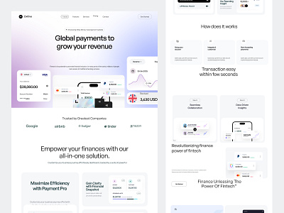 Finance Website Design bank website banking landing page banking website design crypto website design dashboard finance finance landing page finance website finance website design fintech oripio saas saas landing page saas website ui ux web design website