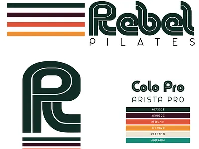 Rebel Pilates Logo Design
