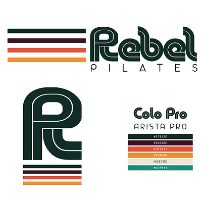 Rebel Pilates Logo Design
