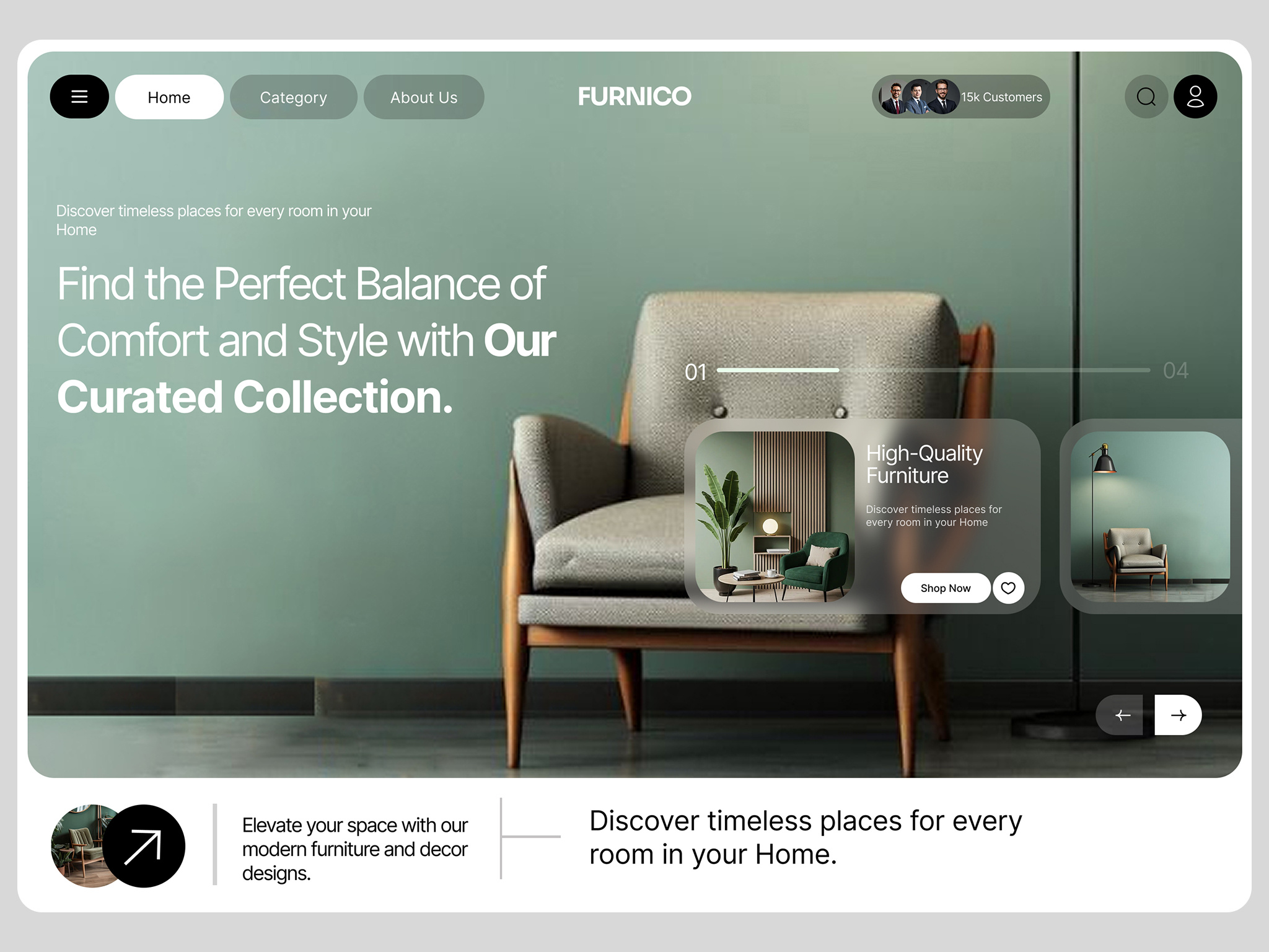 Furniture Website animation branding design ecommerce furniture furniture landing page furniture web furniture website home illustration interiors landing page logo minimal ui ux vector web webflow website design