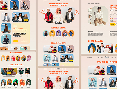Fashion Ecommerce Website branding clothing website creative design e commerce fanky graphic design landing page logo minimal uiux website design