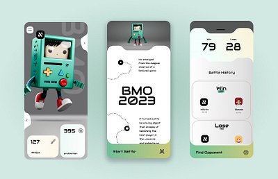 Battlw game ui Deasign figma game app ui game design ui graphic design robot ui ui design uiux design