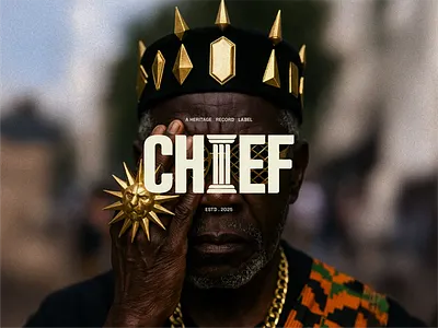 CHIEF Record Label africa brand design branding heritage logo logo design music label visual identity