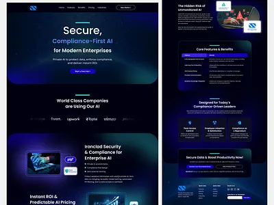 Zippo AI Landing Page Design branding business graphic design homepage landing page landing page design webpage