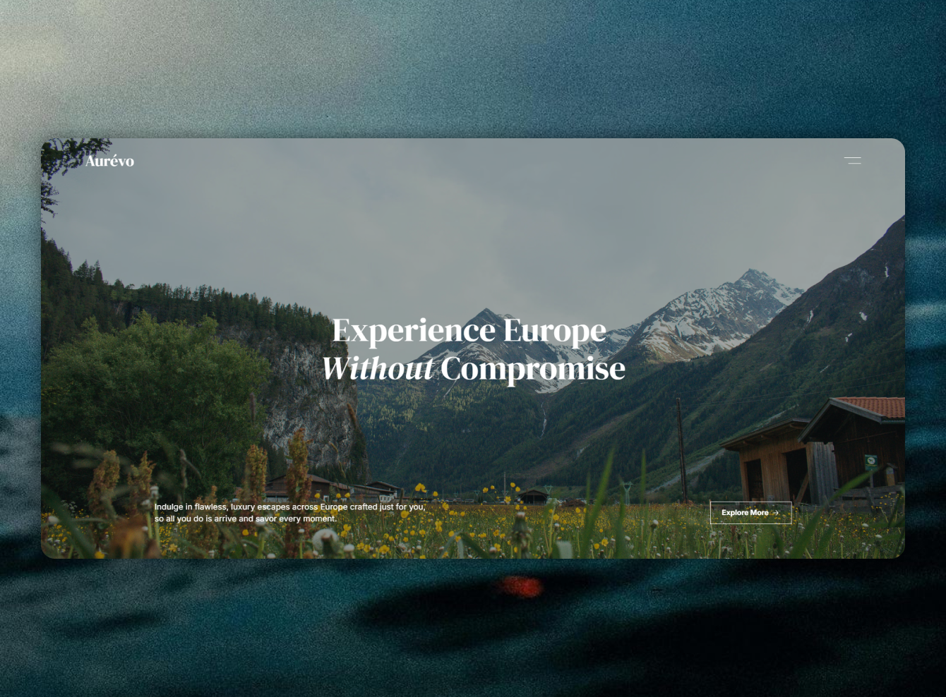 Aurévo - Travel Agency Concept branding design graphic design ui ux web development website design