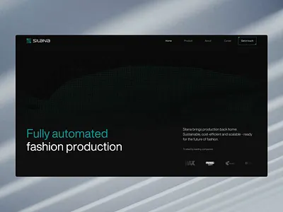 Silana – Automating Sewing & Future of Manufacturing 3d illustration motion graphics ui ux visualization website design