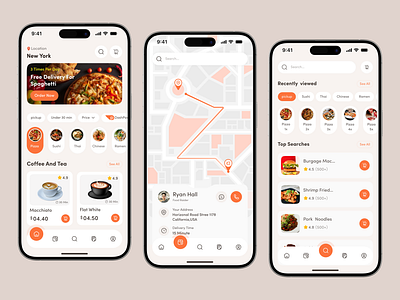 Food Delivery Mobile App Design app chef cooking app design food food delivery app food mobile app food ordering app graphic design ios meal mobile order product resturant ui ux