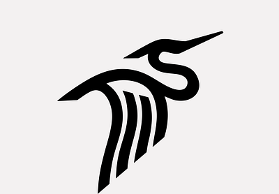 LOGO - HERON bird birds branding design graphic design heron icon identity illustration logo marks symbol ui