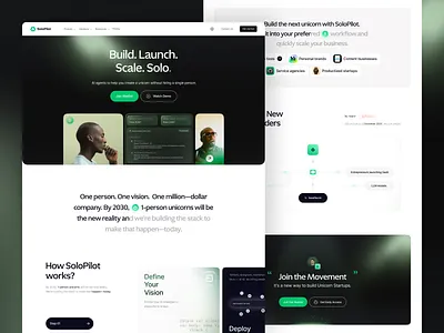 Solo Pilot - AI Agent Orchestration Platform ai agent ai agent landing page ai agent platform ai agent website ai orchestration platform ai saas ai startup ai tool ai website automation automation tool business automation orchestration platform platform design saas website tech startup ui ux unicorn startup web design workflow automation