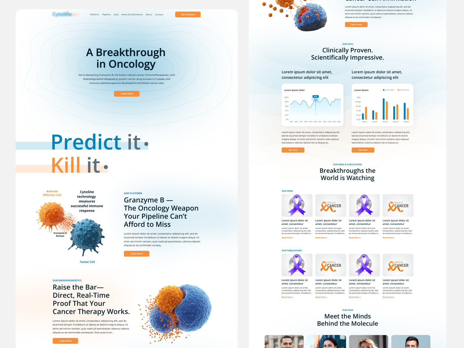 Example of Medical Research Landing Page